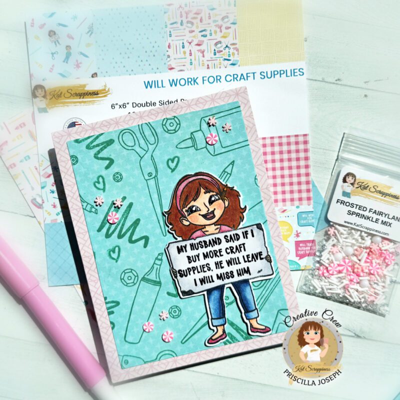Husband Threatens to Leave Over Craft Supply Purchases? – A “Crafty” Card Tutorial