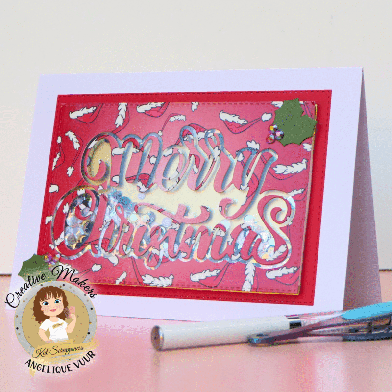 Christmas shaker card 
