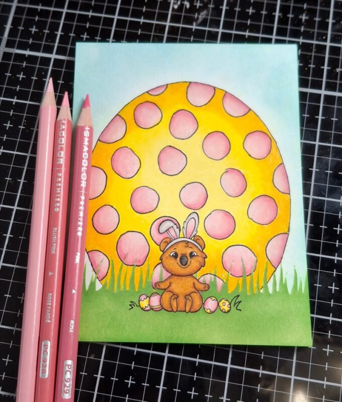 Prismacolor colored pencils were used to color the scene